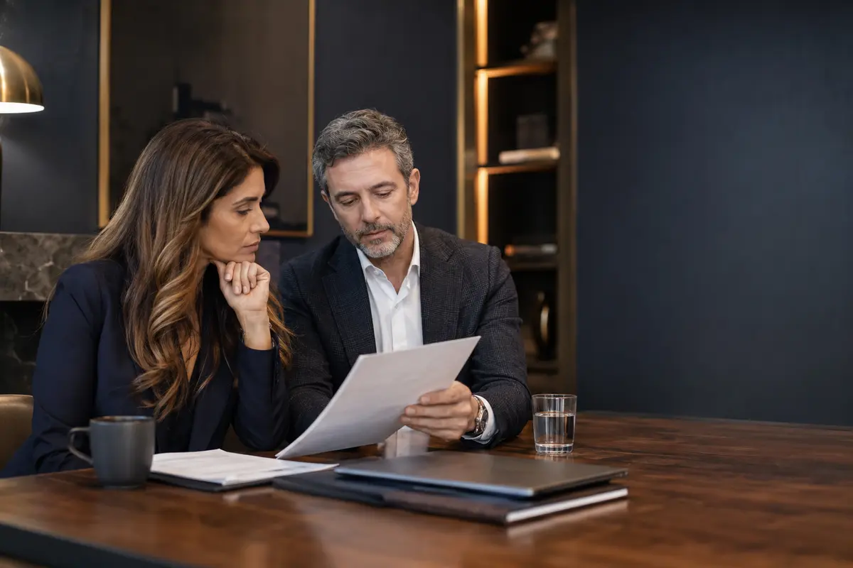 Empresários analisando uma oportunidade